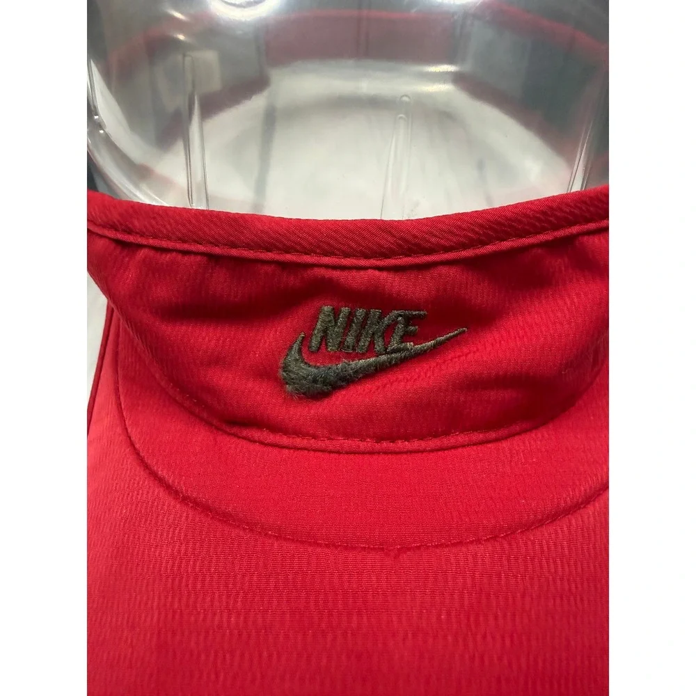 Nike Visor Unisex Red Adjustable Swoosh‎ Logo OSFA